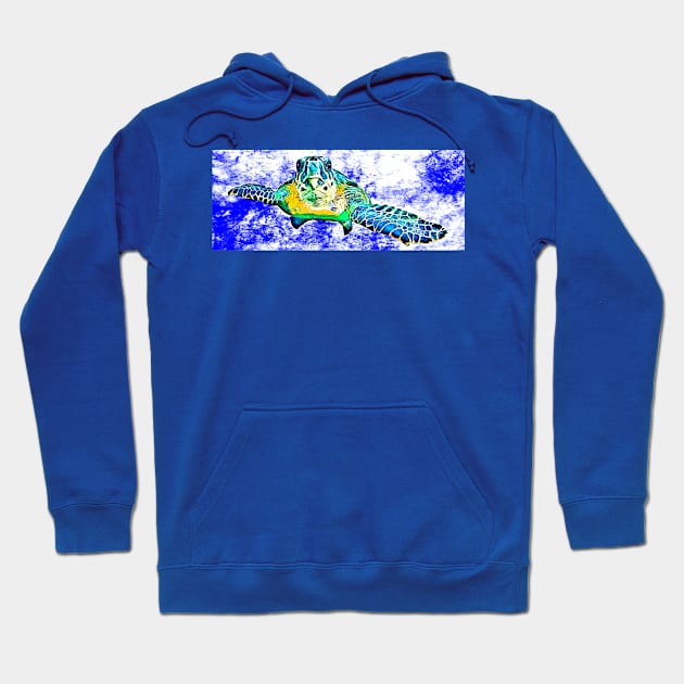 Cartoon Sea Turtle Hoodie by danieljanda